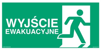 Znak kierunek do wyjścia ewakuacyjnego - w prawo (AC129) Signproject