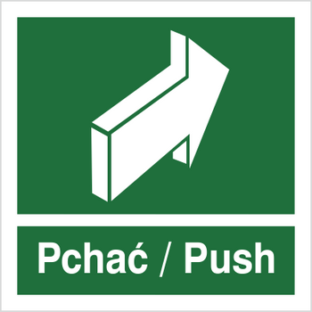 Znak pchać push (817-03) Techem