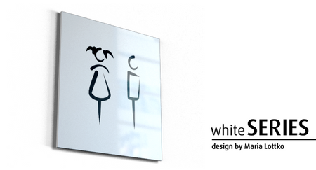 Znak Pokój zabaw whiteSERIES