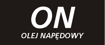 Znak olej napędowy na Folii Samoprzylepnej (829-23)