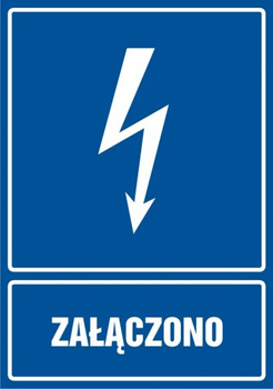 Znak Załączono na Folii Samoprzylepnej (HG006)