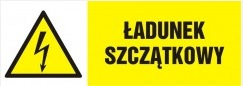 Znak Ładunek szczątkowy na Folii Samoprzylepnej (HB011)