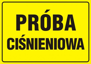 Znak Próba ciśnieniowa (JD010)