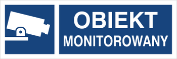 Znak obiekt monitorowany na płycie PCV (823-11)