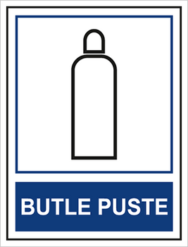 Znak butle puste na Folii Samoprzylepnej (869)