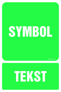 Znak na zamówienie Wzór S-104 na folii samoprzylepnej świecącej