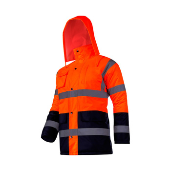 Kurtka ocieplana pomarańczowa odblaskowa Lahti Pro
