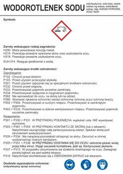 Znak Wodorotlenek sodu (LC017)