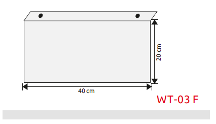 Wysięgnik do znaków płaski z tworzywa (200x400) (WT-03F)
