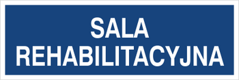 Znak sala rehabilitacyjna na Folii Samoprzylepnej (801-244)