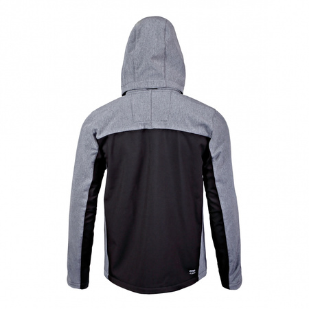 Kurtka softshell z kapturem czarno-szara Lahti Pro L40916