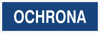 Znak ochrona na płycie PCV (801-253)