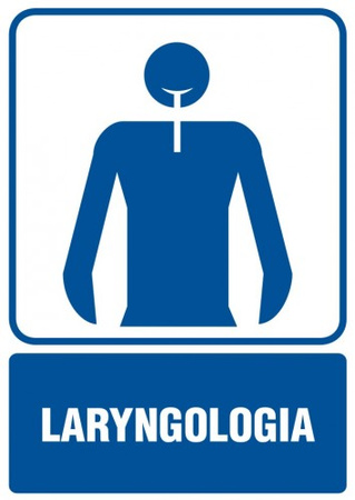 Znak Laryngologia na Folii Samoprzylepnej (RF017)