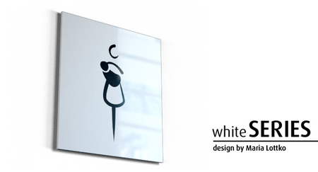 Znak Pokój matki z dzieckiem whiteSERIES