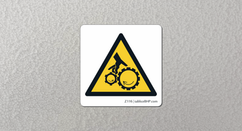 Oznaczenie Uwaga! Ruchome elementy (Z116)