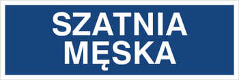 Znak szatnia męska na Folii Samoprzylepnej (801-44)