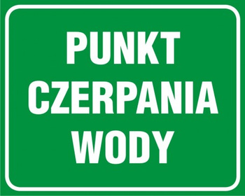 Znak punkt czerpania wody (OB021)