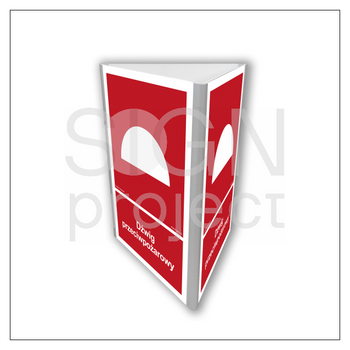 Znak BB809 Dźwig przeciwpożarowy świecący (3D dościenny)