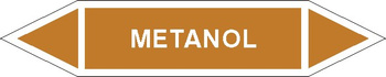 Tabliczka na rurociągi Metanol znak na Folii Samoprzylepnej (R-OCP10)