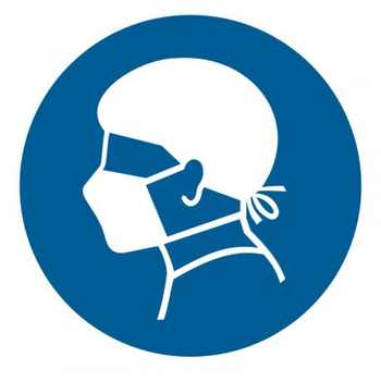 Znak strefa aseptyczna na Folii Samoprzylepnej (GK010)