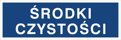Znak środki czystości na Folii Samoprzylepnej (801-51)