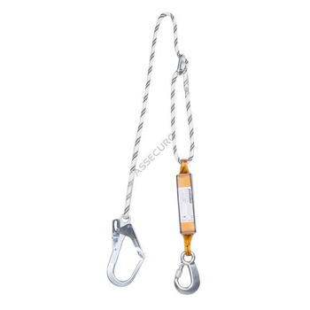 Amortyzator bezpieczeństwa z liną regulowaną (zatrzaśnik AJ510/AJ590) CE202R GF1 ABWL A - ASSECURO