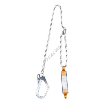 Amortyzator bezpieczeństwa z liną regulowaną (zatrzaśnik 1xAJ590) CE202R F1 ABWL A - ASSECURO