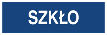 Znak szkło na Folii Samoprzylepnej (801-101)