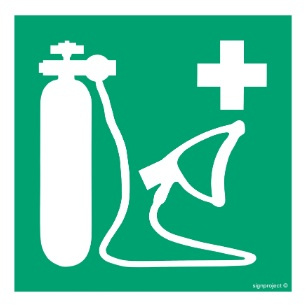 Znak resuscytator tlenowy (AE028) Signproject