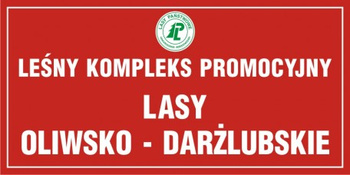 Znak Tablica informacyjna o leśnym kompleksie ( z symbolem lasów państwowych) (OB027)