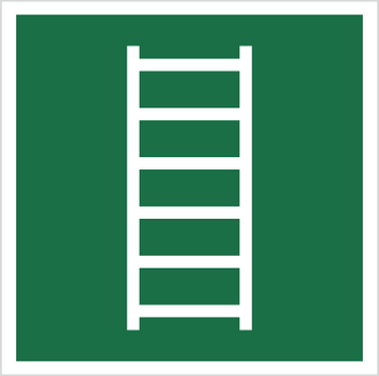 Znak Drabina ewakuacyjna (E59) (ISO 7010) Techem
