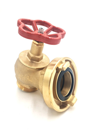 Zawór hydrantowy 52 mosiężny z nasadą mosiężną CNBOP