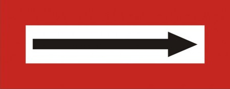 Znak kierunek drogi na płycie PCV (BC123)