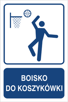 Znak boisko do koszykówki na płycie PCV (823-155)