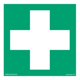 Znak pierwsza pomoc medyczna (AE003) Signproject
