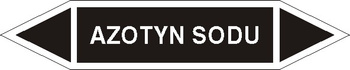 Tabliczka na rurociągi Azotyn sodu znak na płycie PCV (R-IC01)