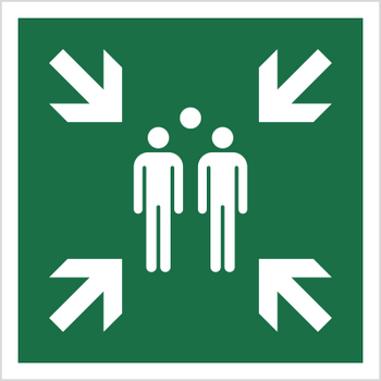 Znak miejsce zbiórki do ewakuacji (E07) (ISO 7010) Techem