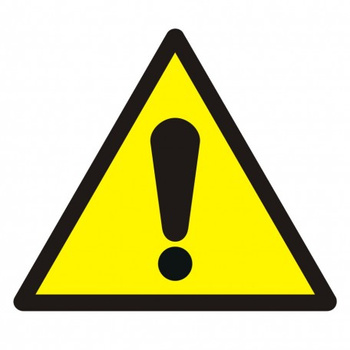 Ogólny znak ostrzegawczy na płycie PCV (GDW001)