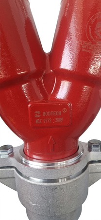 Stojak hydrantowy dn 80 z wodomierzem 2x75/B
