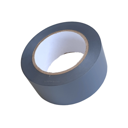 Taśma oznaczeniowa PVC szara 50mm/33m winylowa
