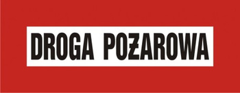 Znak droga pożarowa na płycie PCV (BC104) Signproject