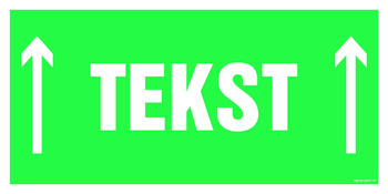 Znak na zamówienie Wzór S-109 na folii samoprzylepnej