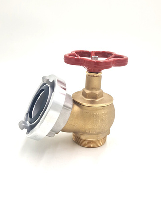 Zawór hydrantowy 52 mosiężny z nasadą aluminiową CNBOP
