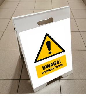 Potykacz, stojak ostrzegawczy na zamówienie "WŁASNY WZÓR"