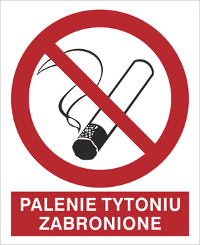 Znak palenie tytoniu zabronione na Folii Samoprzylepnej (209-11)
