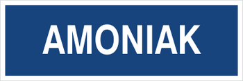 Znak amoniak na płycie PCV (801-191)