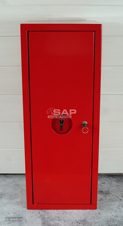 Szafka metalowa na gaśnicę GP6 z okrągłym okienkiem