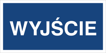 Znak wyjście na płycie PCV (816-08)