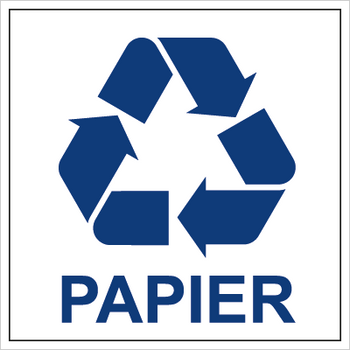 Znak papier na Folii Samoprzylepnej (857-29)