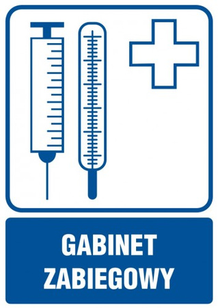 Znak Gabinet zabiegowy na Folii Samoprzylepnej (RF002)